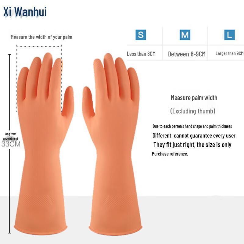 Xiwanhui Durable Rubber Kitchen Cleaning Gloves