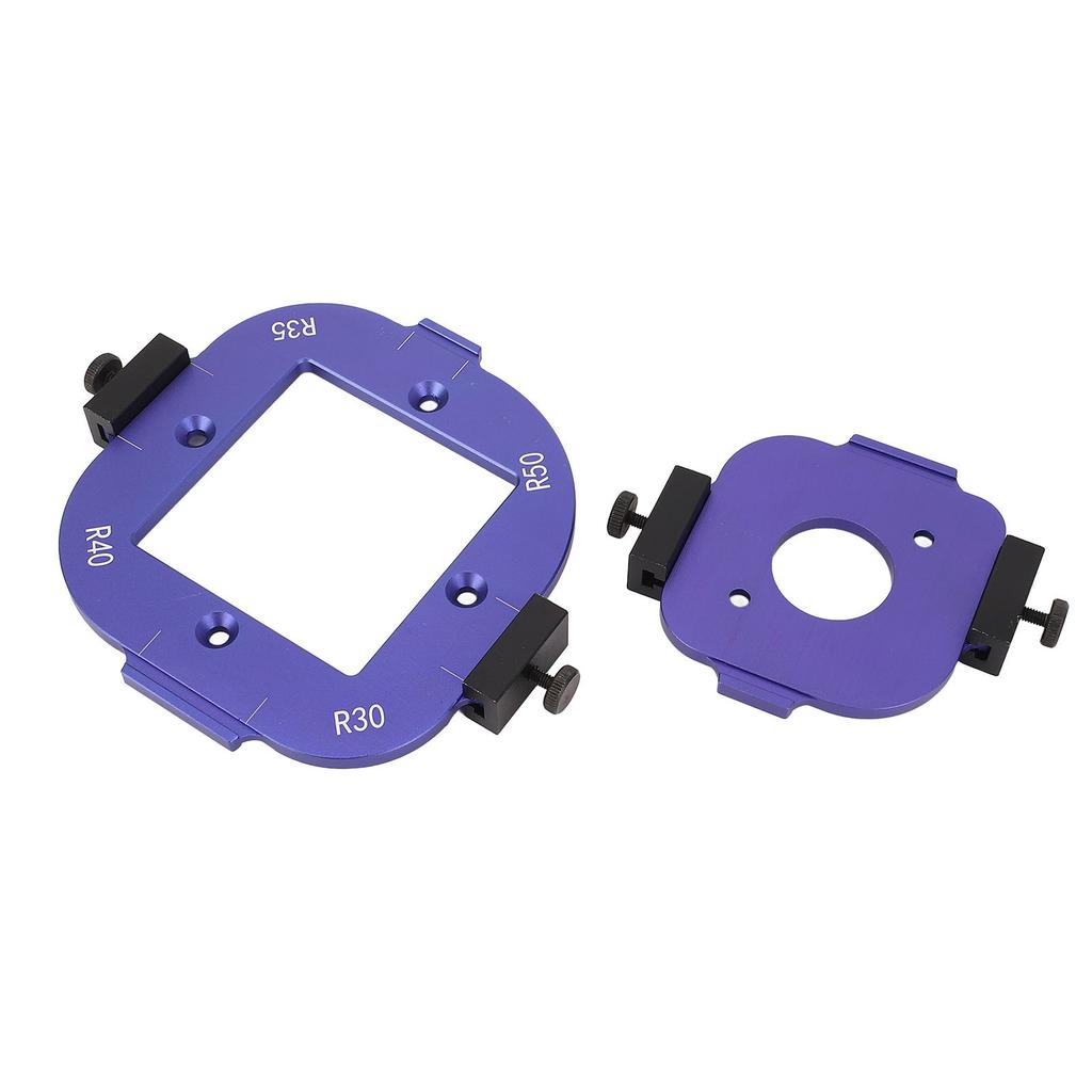 Набор угловых шаблонов с 2 фрезами, радиусный установочный кондуктор, инструменты для резки дуг по дереву R10 R15