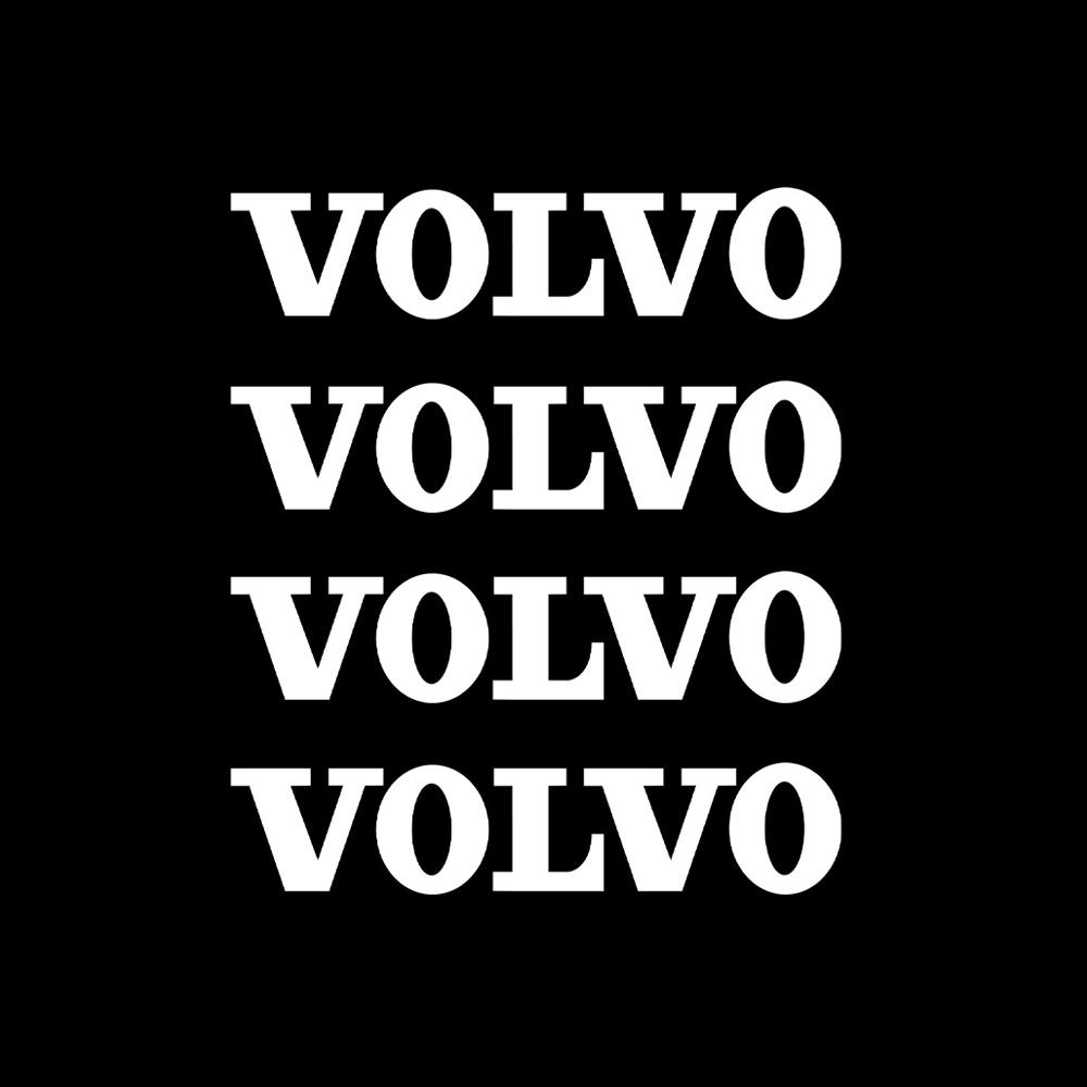 Set of 4 Stylish Car Badge Stickers Door Body Decor Decals Car Accessories for Volvo XC60 V50 V40 XC90 S60 S40 S80l V90 V60 EX90