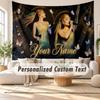 Custom Name Wall Hanging Tapestry,Ariana Grande Decorative Backdrop Tapestry For Dorm Home