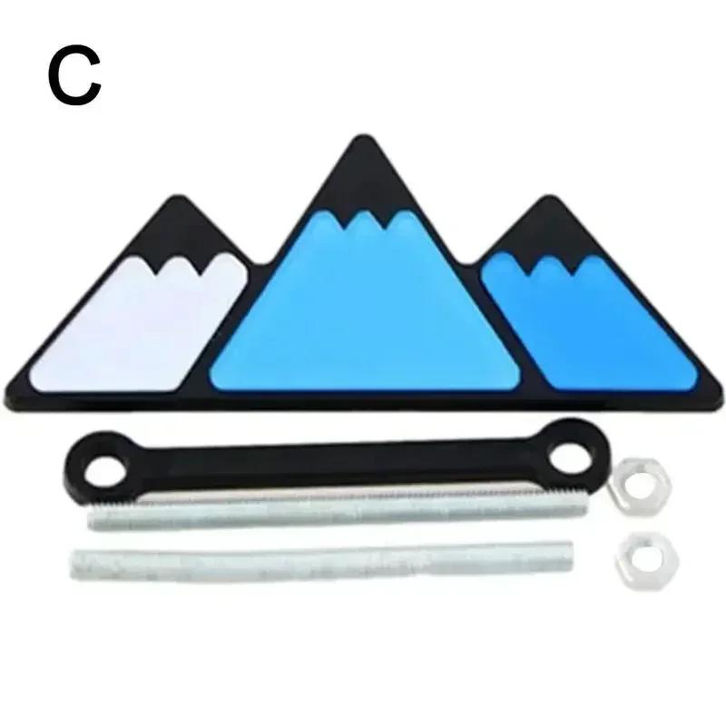Car Front Grille Emblem for Toyota Tricolor Tacoma 4Runner Tundra Auris Yaris Avalon Avanza Prado Auto Body Badge Accessories DK3