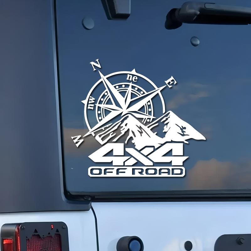 Внедорожный горный компас, креативные и забавные наклейки для фанатов мультфильмов, высокое качество для автомобилей, грузовиков, мотоциклов и ноутбуков