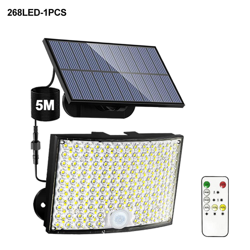348 LED Solar Motion Sensor Lights Outdoor 3 Mode IP65 Waterproof Solar Powered Flood Light for Garden Yard Patio Security Light