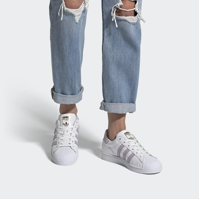 Women's Sneakers Adidas Wmns Superstar 'White Orchid Floral'