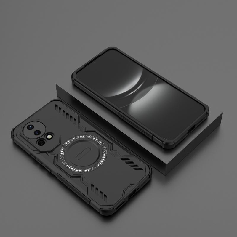 Чехол-накладка для Huawei Nova 13 Huawei Nova 13 Capa Магнитный с кольцом Жесткий Противоударный Magsafe Беспроводная зарядка Fundas Huawei Nova 13