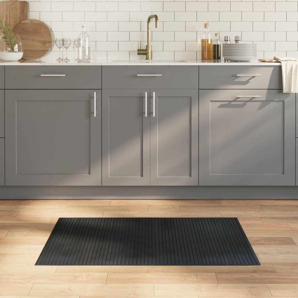 Rectangular Rug Grey 60 x 100 cm Bamboo