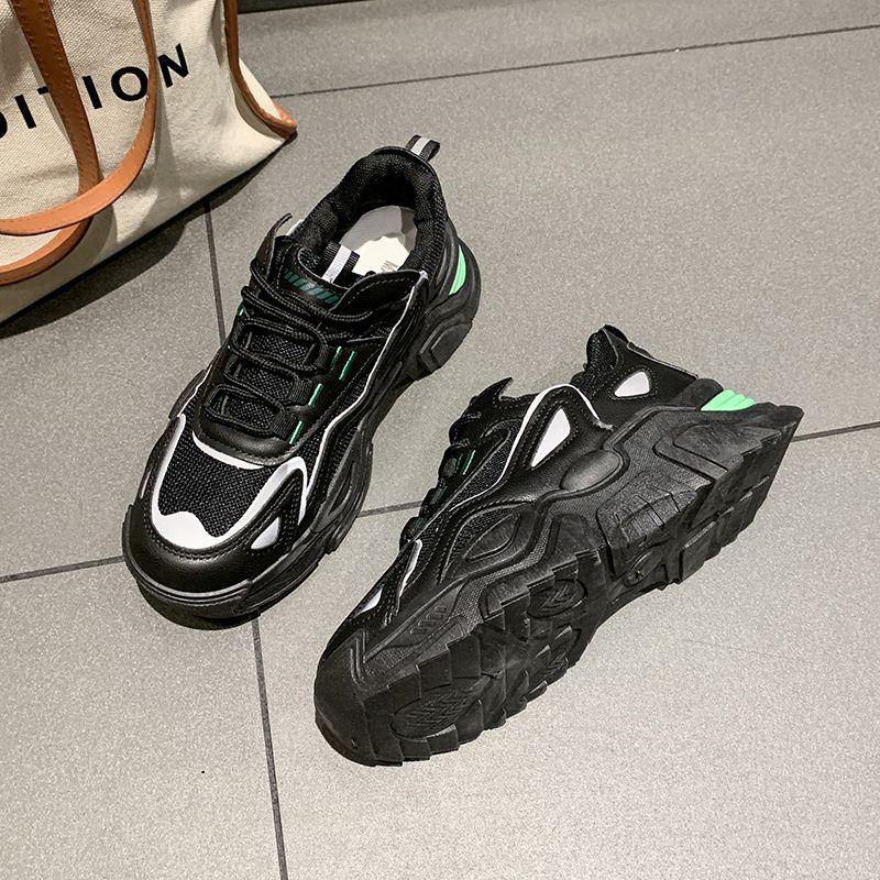 Детские кроссовки «папины» 2025 новый весенний универсальный платформа белые кроссовки ins интернет-знаменитость супер огонь повседневная спортивная обувь