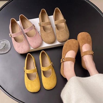 Туфли-лодочки на плоской подошве с неглубоким вырезом, 2025 лето, новая мягкая подошва, туфли для бабушки, туфли под юбку, женская обувь