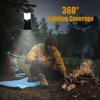 Portable LED Camping Lantern Collapsible Solar Rechargeable Camping Tent Lamp Emergency Light for Indoor Outdoor