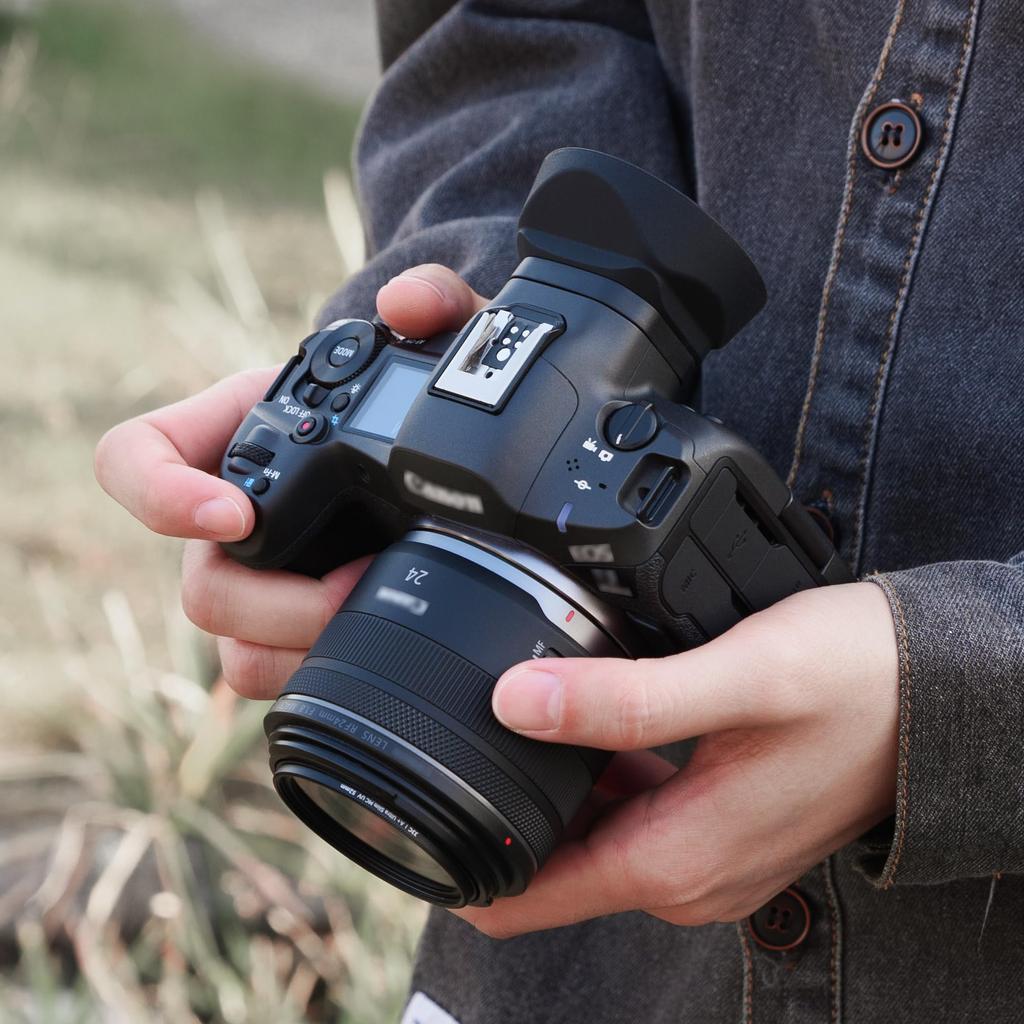 JJC Enlarged Round Eyecup Canon EOS R5 Mark II Eyepiece Eyepiece Compatible with Canon EOS R5 Mark II R5 Mark2 Camera Stray Light Blocking Viewfinder