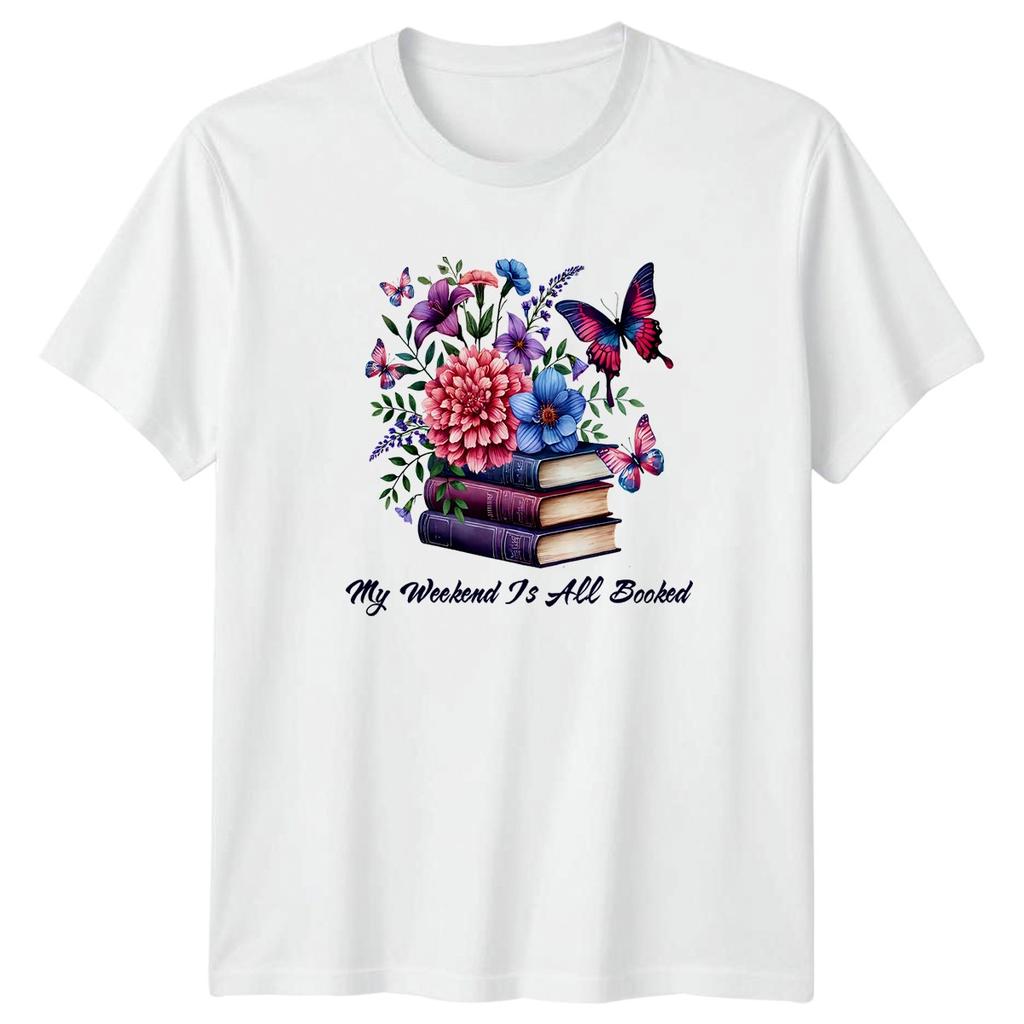My Weekend Is All Booked Unisexs TShirt Bookworm Reading Birthday Gift For Her