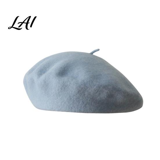 Casual Street Leisure Wear Women French Beret Hat Wool Blend Artist Retro Warm Gift for Her Painter Cap Solid Color Cozy Autumn Winter Elegant