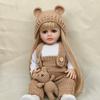 Кукла Reborn 55 см, имитация игрушки для маленьких девочек, искусственные детские игрушки, полный клей, могут вводиться водные игрушки для детей