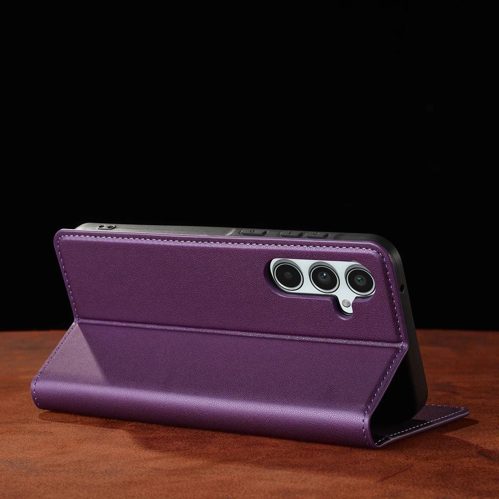 Флип кожаный чехол для Samsung Galaxy A15 A35 A55 A14 A34 A54 A56 A16 A36 S25 S24 S23 Ultra S22 S21 Plus S20 FE чехол для телефона с картой