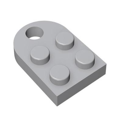 Пластина 50г 2x2 с одним слоем, круглая, с отверстием - Совместима с деталями LEGO Technic 3176 MOC