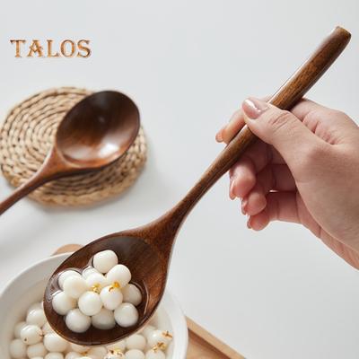 Деревянный набор ложек для воды, мерные ложки для риса, большой половник для супа с водой, полированная кухонная утварь для смешивания лапши для питья