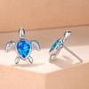 Elegant European and American Water Drop Turtle Pattern Earnail Versatile and Simple Jewelry