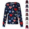 Women's Casual Long Sleeve Single Breasted Printed Dry- Top