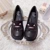 Campus Retro Soft Cute Card Sauce Female Japanese Soft Girl Jk Small Leather Shoes Cute College Mary Jane Shoes Lolita Single Shoes