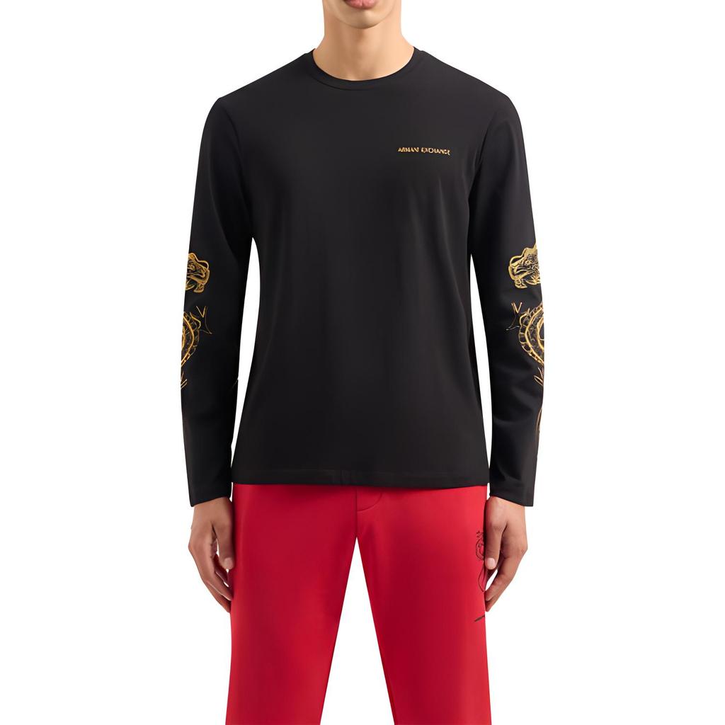 Armani Exchange Свитшот мужской SS24 Черный 3DZTDE-ZJ9JZ-1200