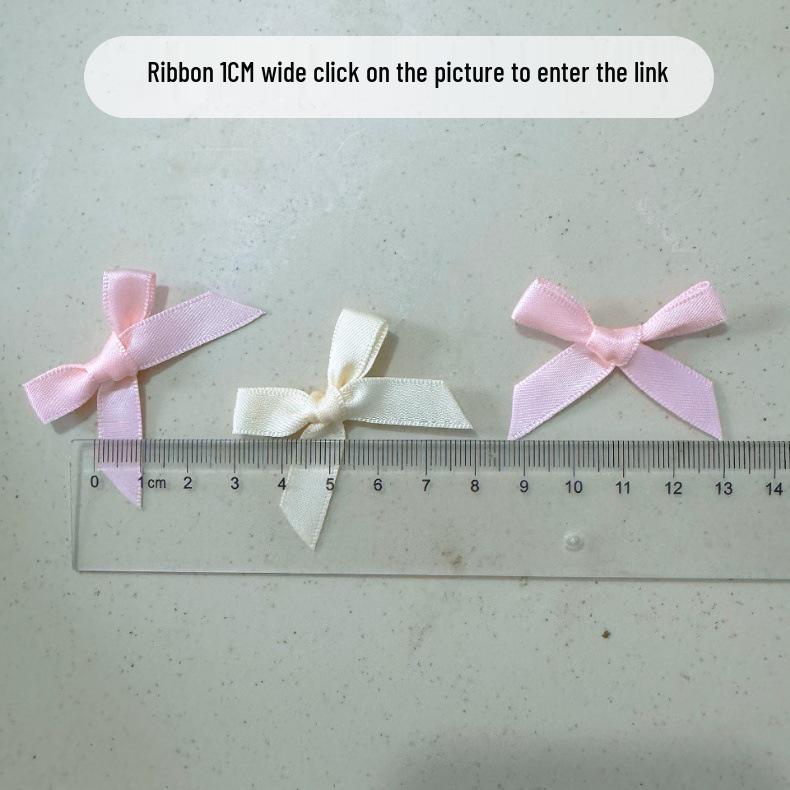 Double-Layer 8-Minute Polyester Swallowtail Ribbon Waist Bow and Headdress Accessory