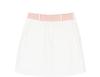 Anno contrasting half length skirt for women in summer, spliced with large pockets and hip hugging A-line short skirt