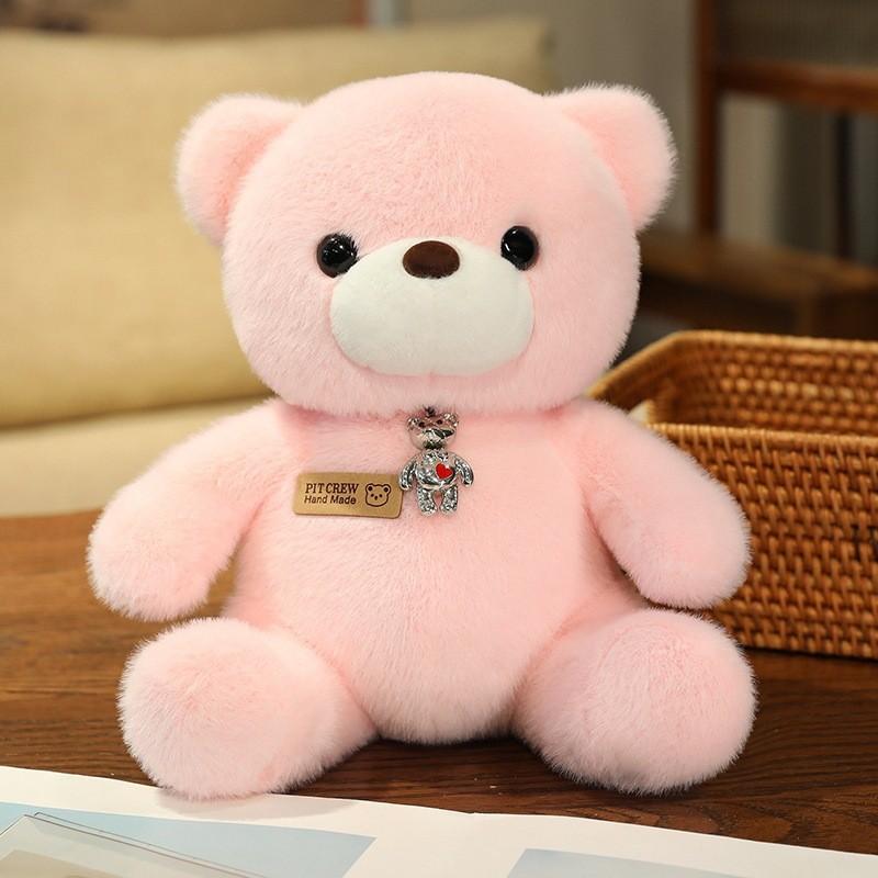 Rose Sitting Teddy Bear Plush Toy Cartoon Stuffed Animal Doll Decoration Gift