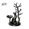 Desktop Storage Tray Cute Cat Tree Branch Jewelry Organizer, 3D Printed Earring Bracelet Hair Decorative Trinket Tie Holder, Display Stand for Vanity,