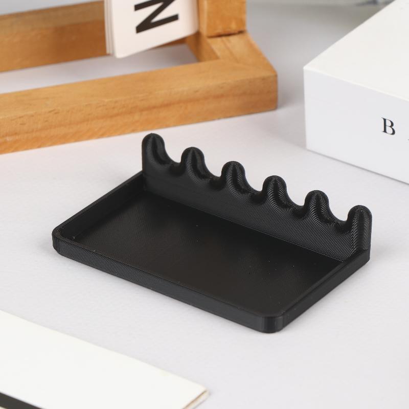 2Pcs Portable Brush Holder With Drip Tray 4 Slots Paintings Brushes Holder For Watercolor Oil Acrylic Painting