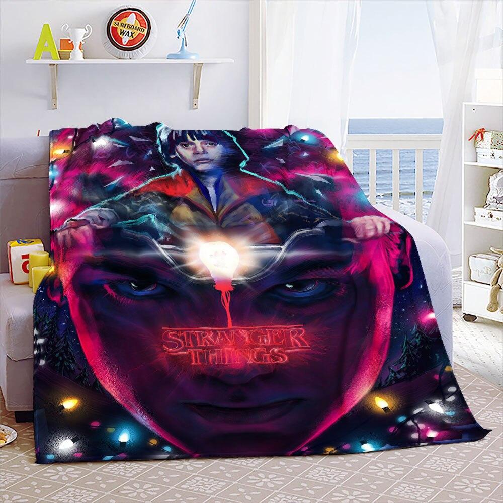 Портативные теплые пледы Eddie Munson Stranger Things для постельных принадлежностей для путешествий
