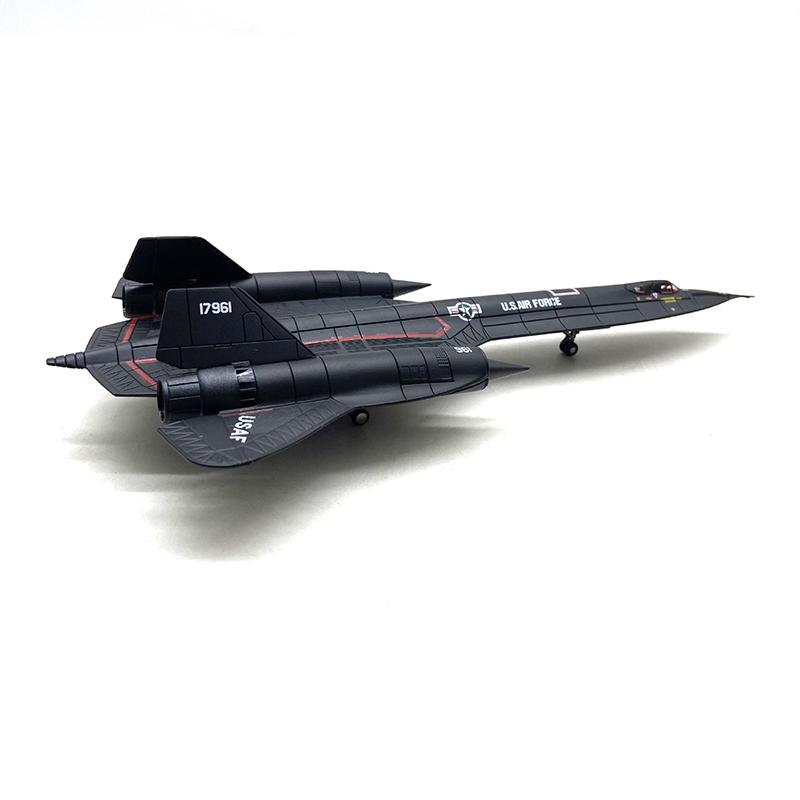 Масштаб 1/144 Самолет-разведчик ВВС США SR-71 Blackbird Модель из сплава Литая модель самолета