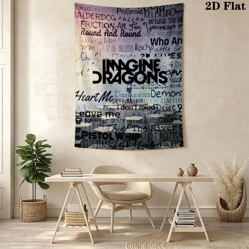 Гобелен с узором Imagine Dragons для декора дома, Настенное панно, Декоративная ткань для стены RV. NGT0928089