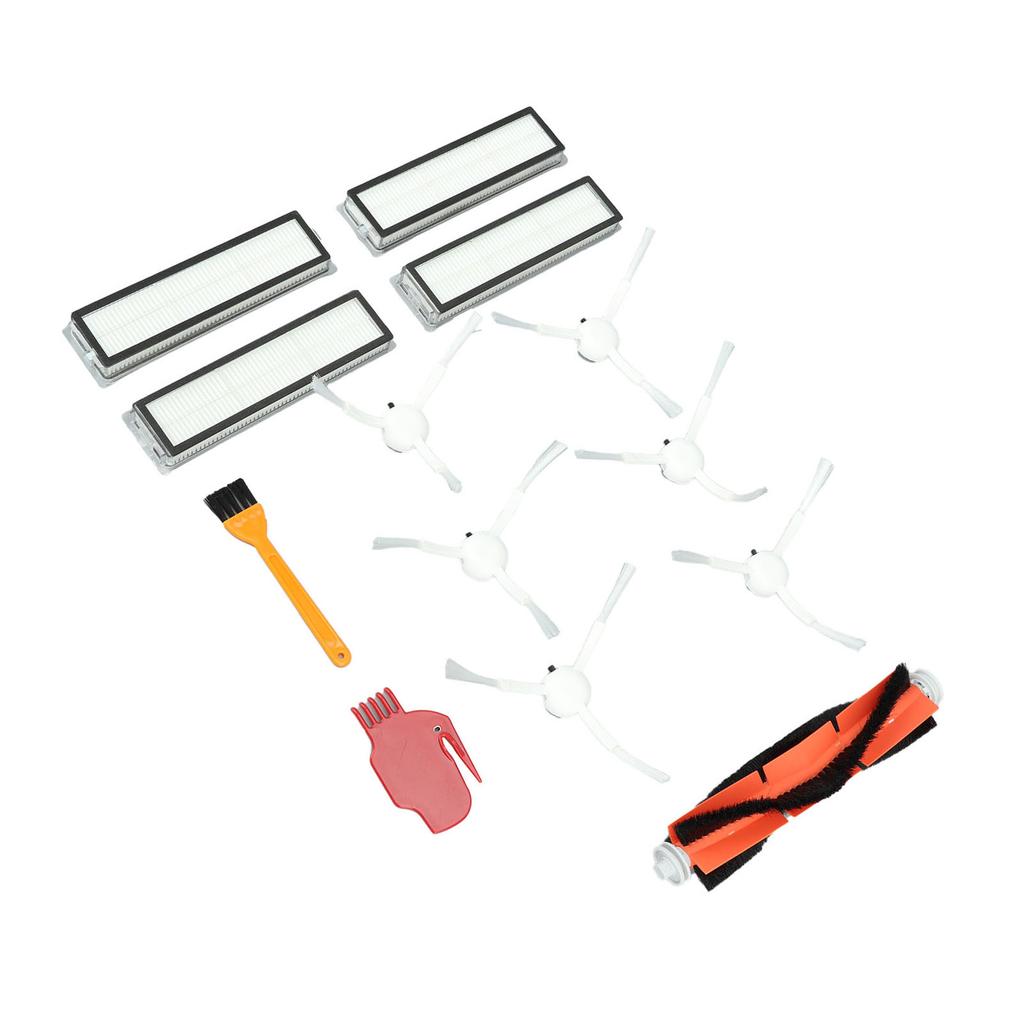 Accessories Kit for Dreame D9 L10 Pro Vacuum Cleaner Include 1 Main Brush 6 Side Brush 4 Filters 4