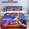 Pinocchio'S Magical Adventure Print 3Pcs Bedding Setduvet Cover With 2 Bedropillowcase Home Birthday Gift