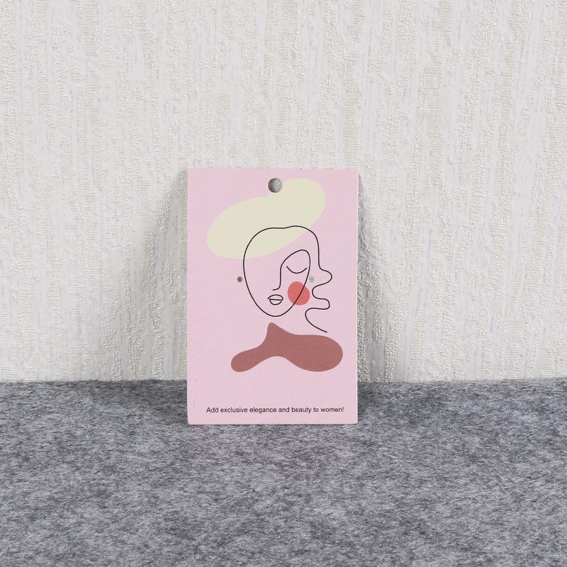 100 шт., линейный узор для сережек, картонная упаковка для ювелирных изделий