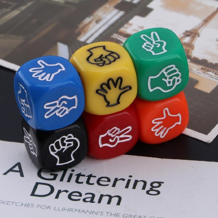 Кубики для вечеринки, реквизит для настольной игры, кубики для игры «Камень, ножницы, бумага», набор кубиков для бара