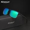 NINESUN New Fashion Men/Women Sunglasses Rainbow Mirror Lens Polarized UV400 Glasses Large Frame High Quality Driving Eyewear