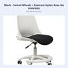 Foldable Computer Chair Space Saving Office Furniture Height Adjustable 360-Degree rotating for Students, Study Room, Bedroom