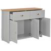 VidaXL Buffet Gris 112x35x81 cm 283743