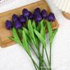 Mini Purple Tulip Artificial Flower for Wedding and Home Decoration