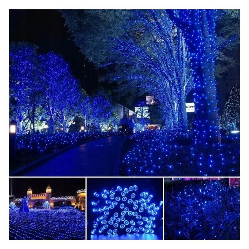 Christmas Tree Lights 200 LED Indoor Outdoor Blue