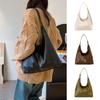 Large Capacity Women's Shoulder Bag PU Commute Shopping Bag Vintage Tote Bag Girls/Female