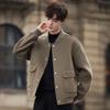 Wool Coat Men's Double-sided Coat Autumn and Winter Short Casual Woolen Warm Coat Trend