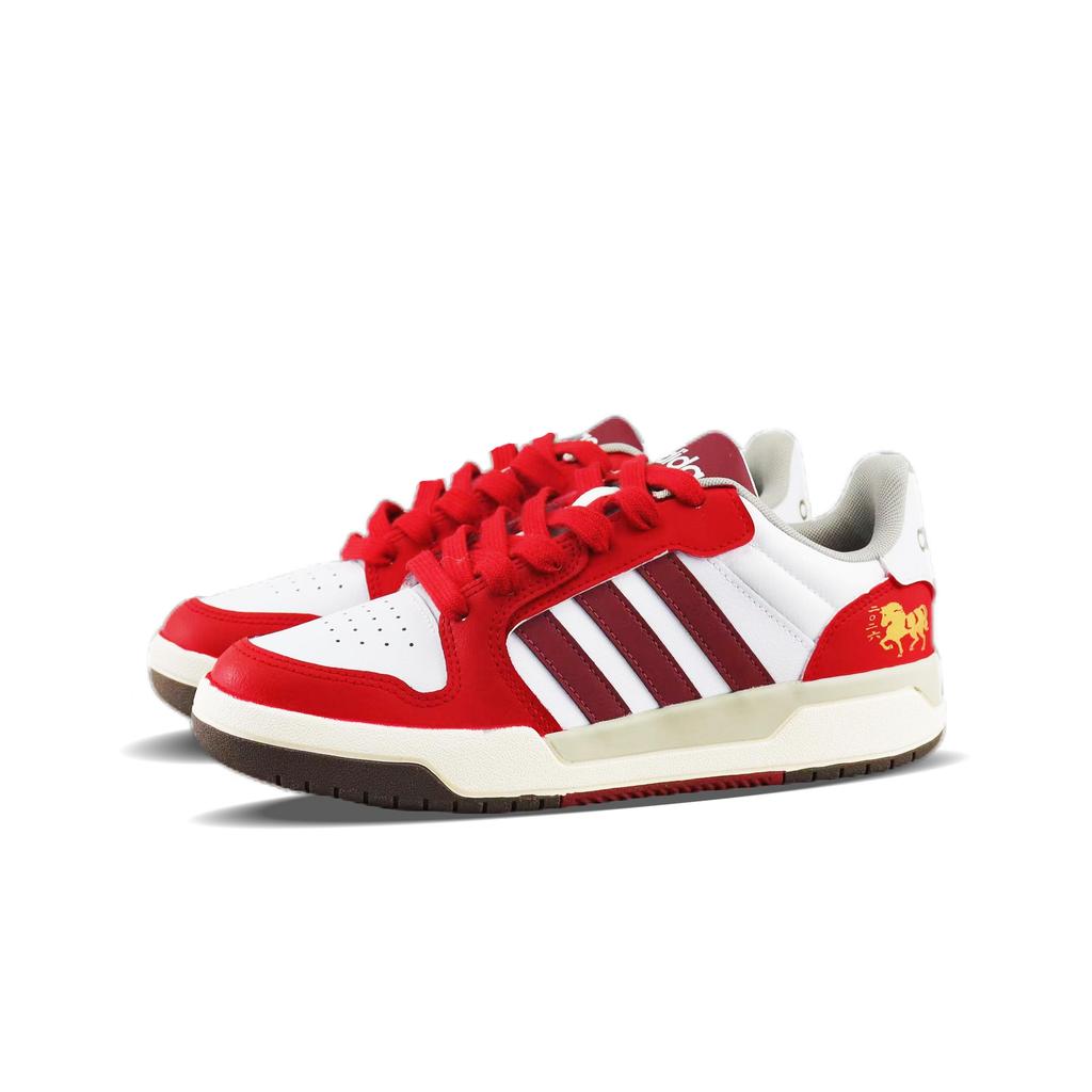 adidas Neo Entrap Устойчивые к истиранию Низкие Кеды для Скейтборда Унисекс Золотой Красный JQ3926(Команда129-)