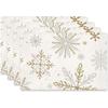 4pcs Christmas Insulated Polyester Meal Mat Merry Christmas Placemats