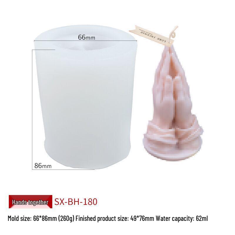 Форма для свечи с жестом руки «Три веры» для изготовления ароматических свечей и диффузоров своими руками