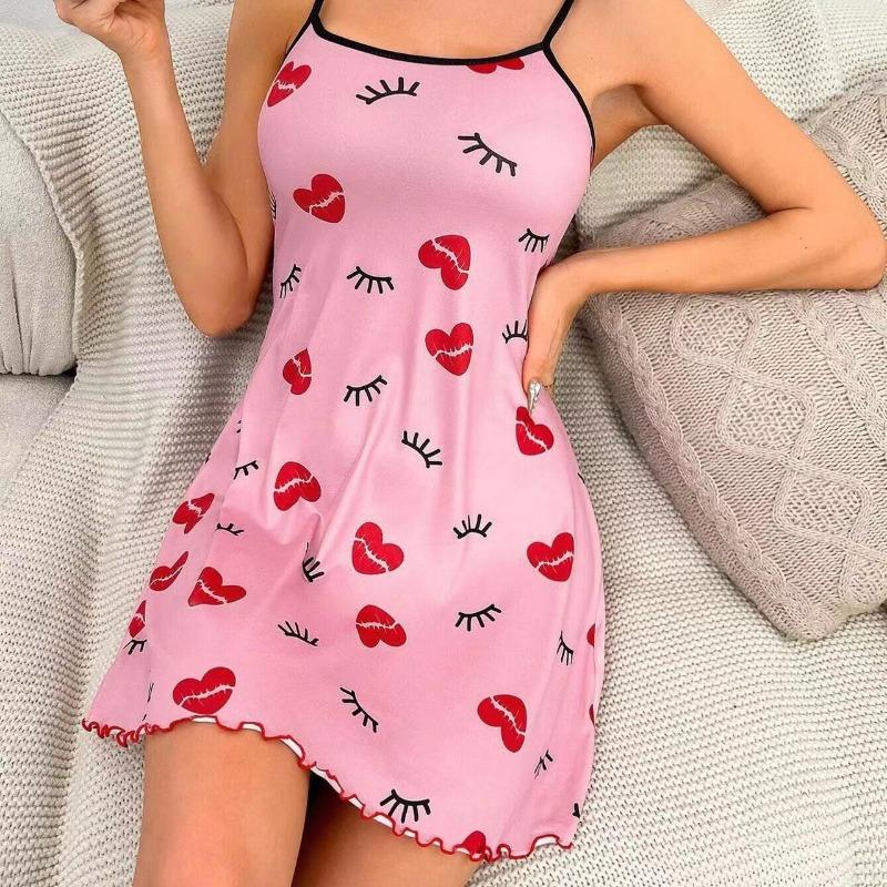 Женские пижамы ночные рубашки ночная рубашка юбка-комбинация удобная проветриваемая повседневная