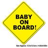 Magnetic Baby In Car Sign Waterproofing Reflective Baby In Car Magnet Warning Sticker for Vehicle