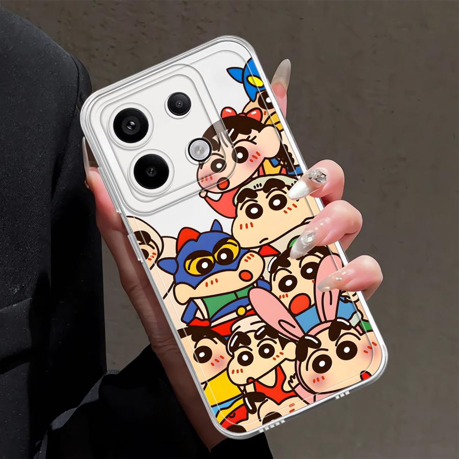 Case for Xiaomi Redmi Note 14 Pro Plus 9 10 13C 11S 14C 11 12 12S 10S Note 13 A4 Soft Phone Cover S-Shin-Chan Shinnosukes