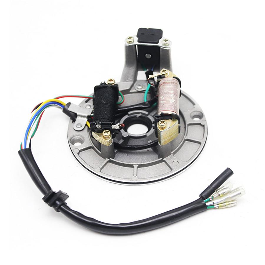 1Pc 110cc 125cc Pit Dirt Bike Pitbike Stator Plate Pickup Magneto Coil Rotor New